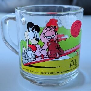 Garfield McDonald's Vintage 1979 Glass Mug